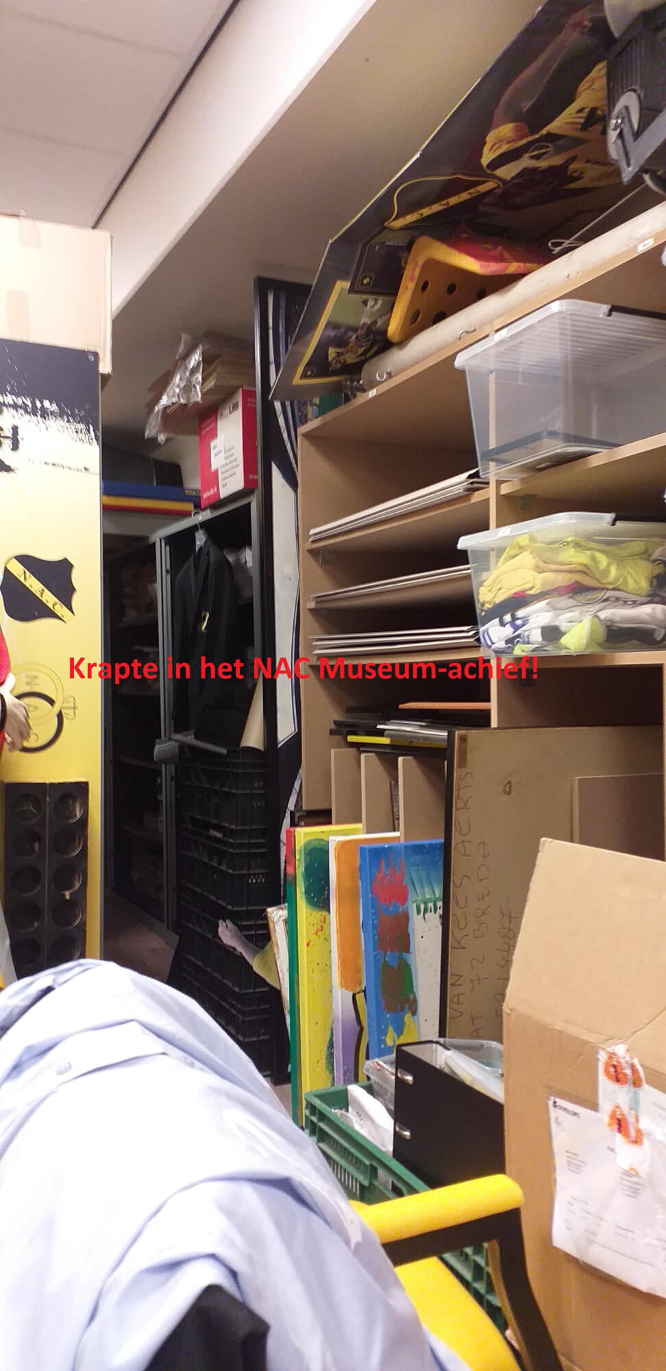 Het wordt steeds krapper in het fysieke archief!
